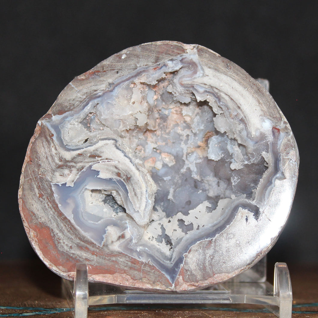 Miniature Blue Dugway Geode Half Juab Formation