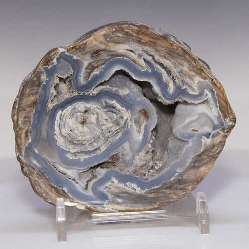 Blue Dugway Geode Half