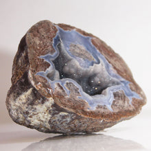 Load image into Gallery viewer, Blue &amp; Brown Dugway Bat Shaped Chamber Geode Crystal
