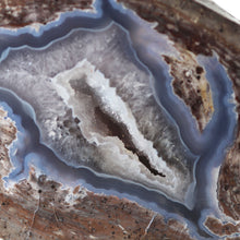 Load image into Gallery viewer, Blue &amp; Brown Dugway Geode Fissure Crystals Chamber
