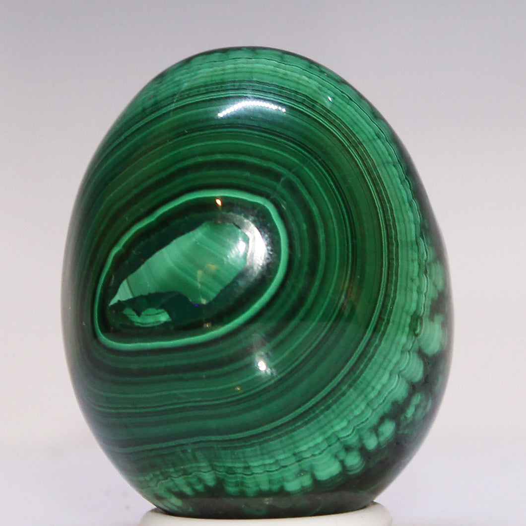 Malachite Crystal Egg - Prominent Eye