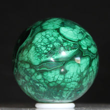 Load image into Gallery viewer, Congolese Malachite Crystal - Green Planet Juniper - Hand Shaped Mineral Egg
