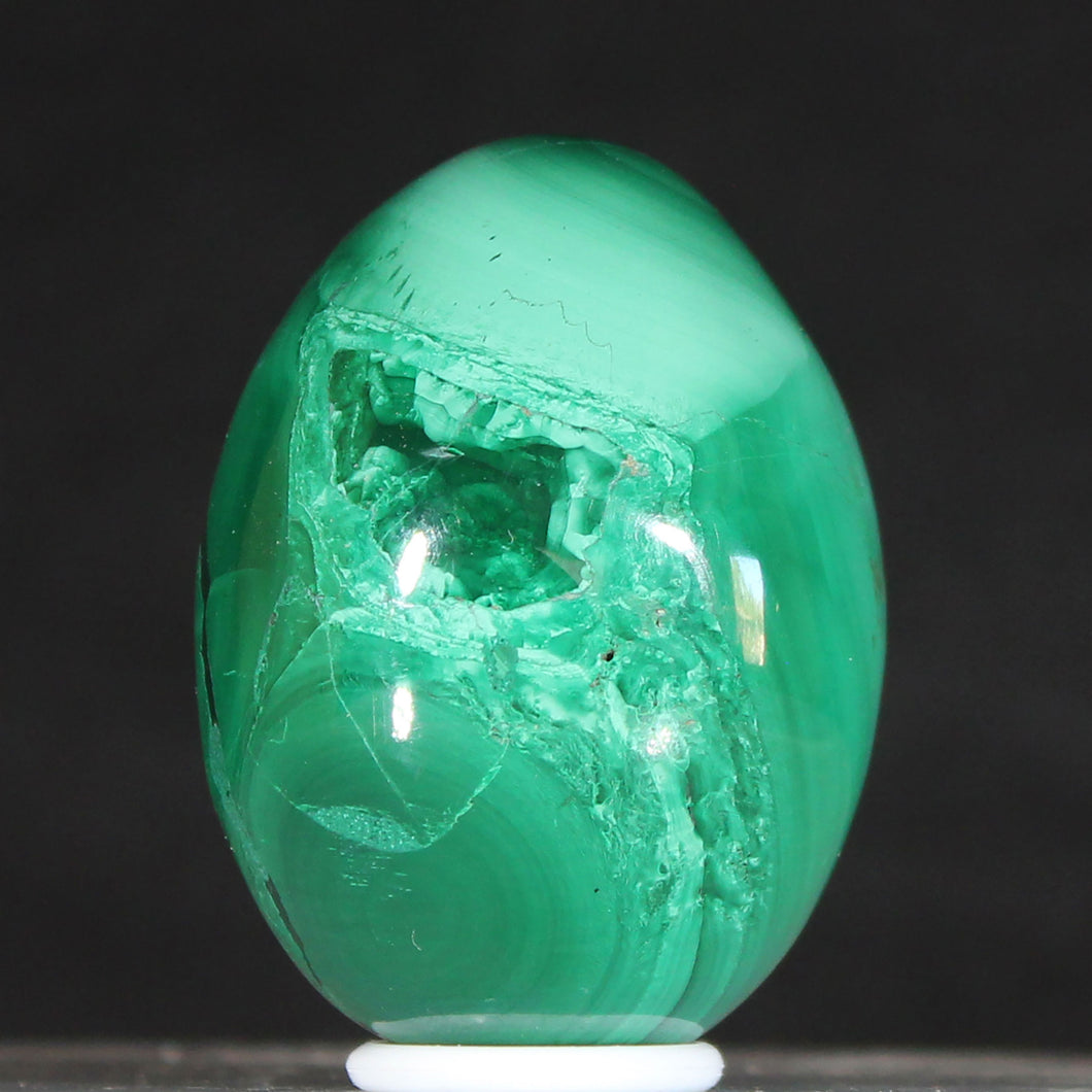 Malachite Liquid Swirls - Crystal Egg