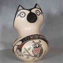 Load image into Gallery viewer, Angela Corona Owl Figure Mata Ortiz Pottery
