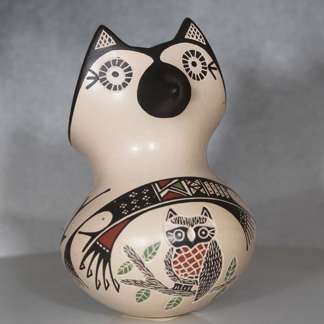 Angela Corona Owl Figure Mata Ortiz Pottery