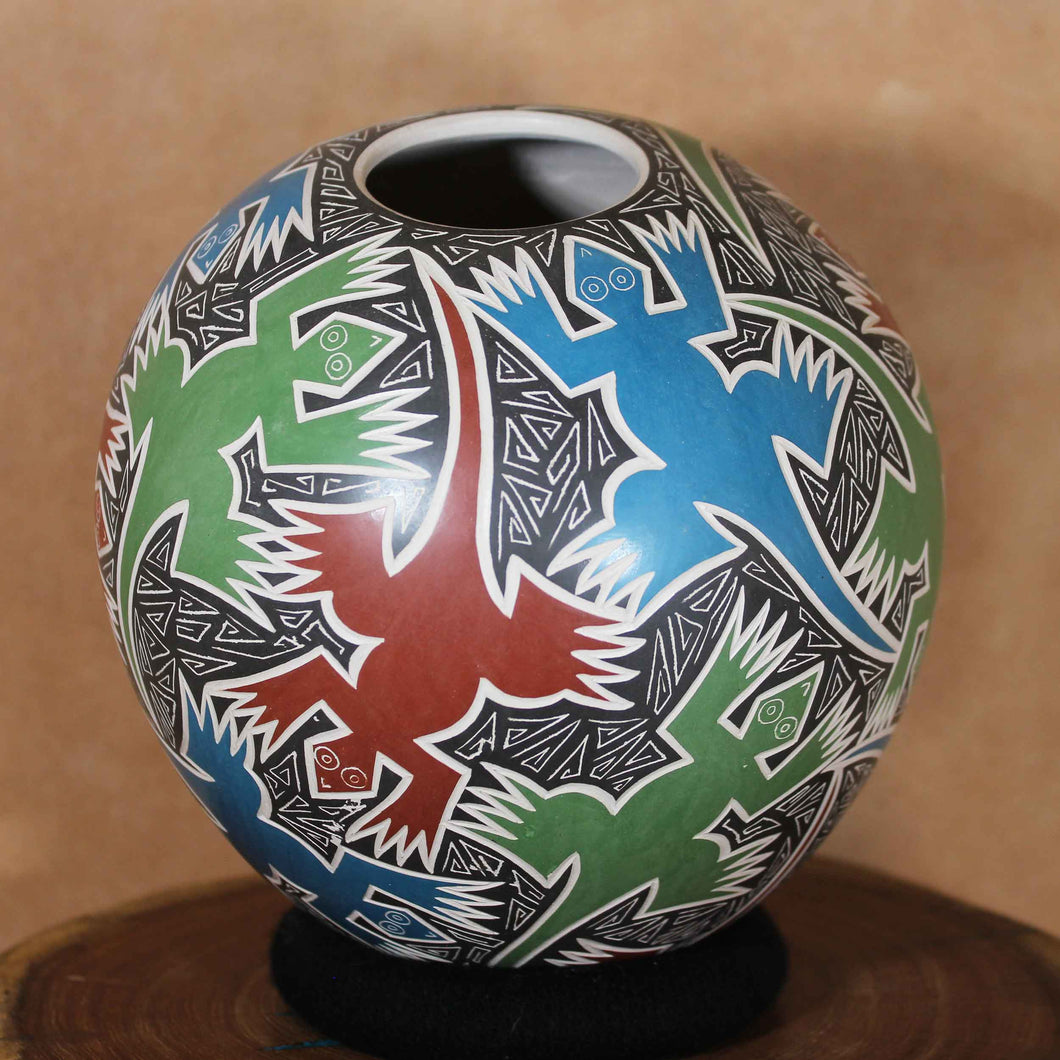 Ms. Belinda Poncé - Lizards Everywhere - Mata Ortiz Pottery