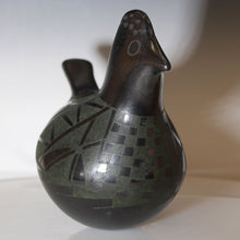 Load image into Gallery viewer, Front view of Mata Ortiz Pottery Elegant Sitting Bird
