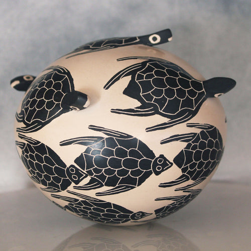  3 Dimensional Tortoises Southwest Mata Ortiz Pottery