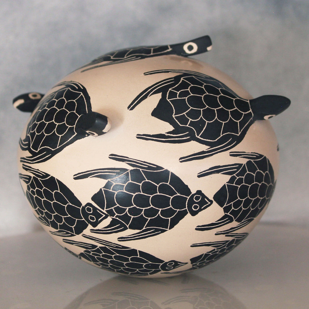  3 Dimensional Tortoises Southwest Mata Ortiz Pottery