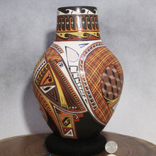 Load image into Gallery viewer, Señor Fabian Ortiz - Warm Surreal Designs - Mata Ortiz Pottery
