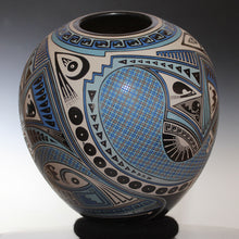 Load image into Gallery viewer, Señor Fabian Ortiz Blue Mata Pottery
