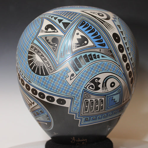 Señor Fabian Ortiz Blue Mata Pottery