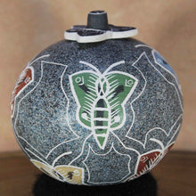 Load image into Gallery viewer, Ms. Gabriela Corona Silveira - Butterflies - Mata Ortiz Pottery w/ Lid
