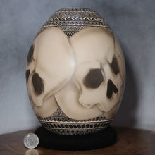 Load image into Gallery viewer, Overlapping Skulls - Mata Ortiz Pottery - Limited Edition
