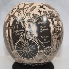 Load image into Gallery viewer, Mata Ortiz Pottery Day of the Dead Penny-Farthing Riders
