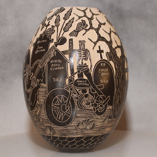 Mata Ortiz Tall Day of the Dead Pottery