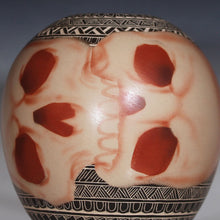 Load image into Gallery viewer, Rouge Shadow Skulls Mata Ortiz Pottery

