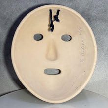 Load image into Gallery viewer, Back side of mata ortiz pottery mask
