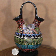 Load image into Gallery viewer, Memo &amp; Aracely Varelo - Double Spout Wedding Vase - Mata Ortiz Pottery
