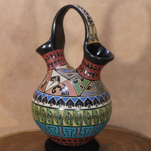 Load image into Gallery viewer, Memo &amp; Aracely Varelo - Double Spout Wedding Vase - Mata Ortiz Pottery
