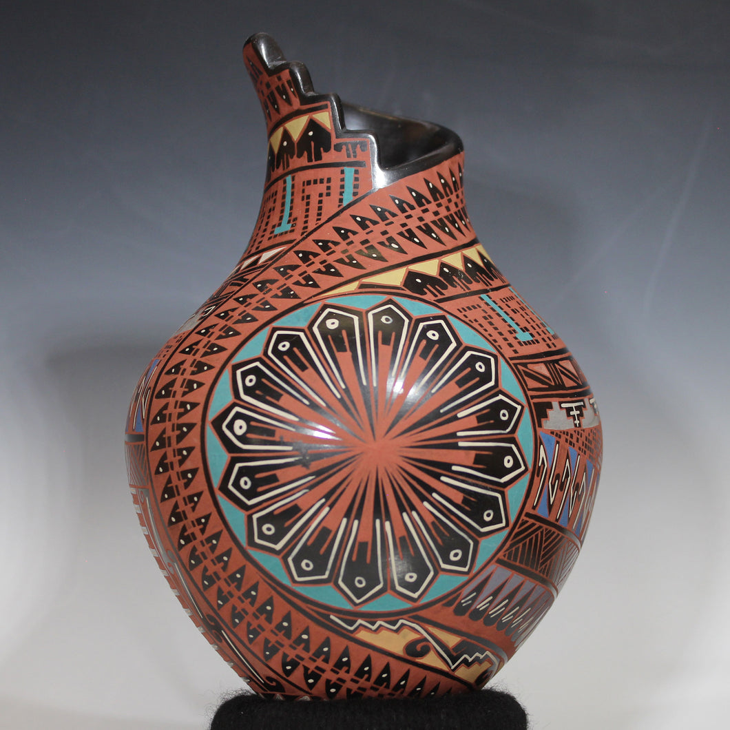 Surreal Effects Stepped Necks Mata Ortiz Pottery