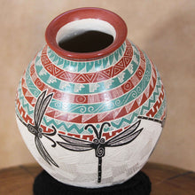 Load image into Gallery viewer, Señor Octavio Silveira - Flight of Dragonflies - Mata Ortiz Pottery
