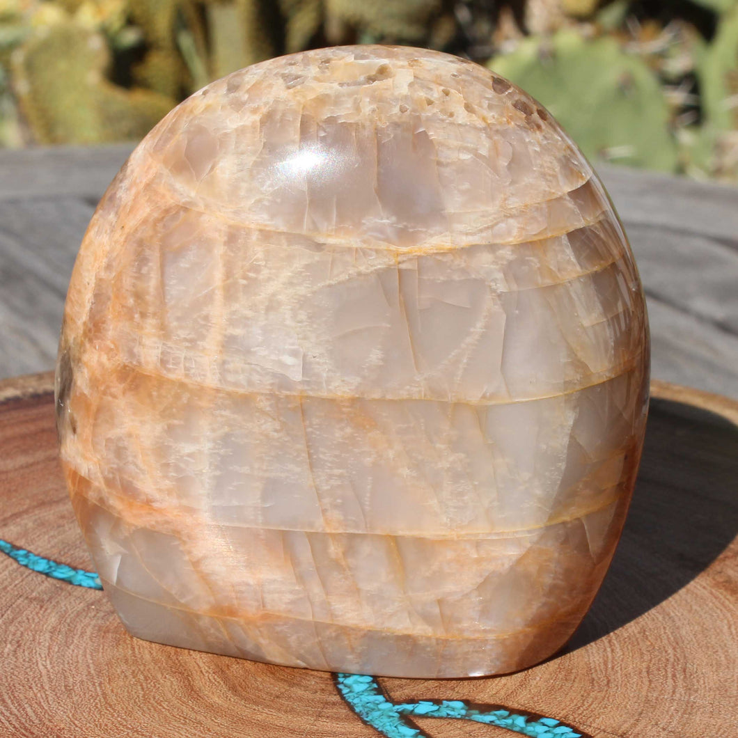 Round Moonstone Crystal Display Mineral