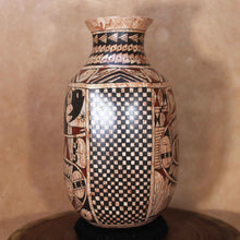 Load image into Gallery viewer, Ms. Paty Ortiz - Mixed Clay Vase - Mexican Mata Ortiz Pottery
