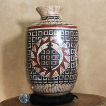 Load image into Gallery viewer, Ms. Paty Ortiz - Mixed Media Vase - Mata Ortiz Pottery
