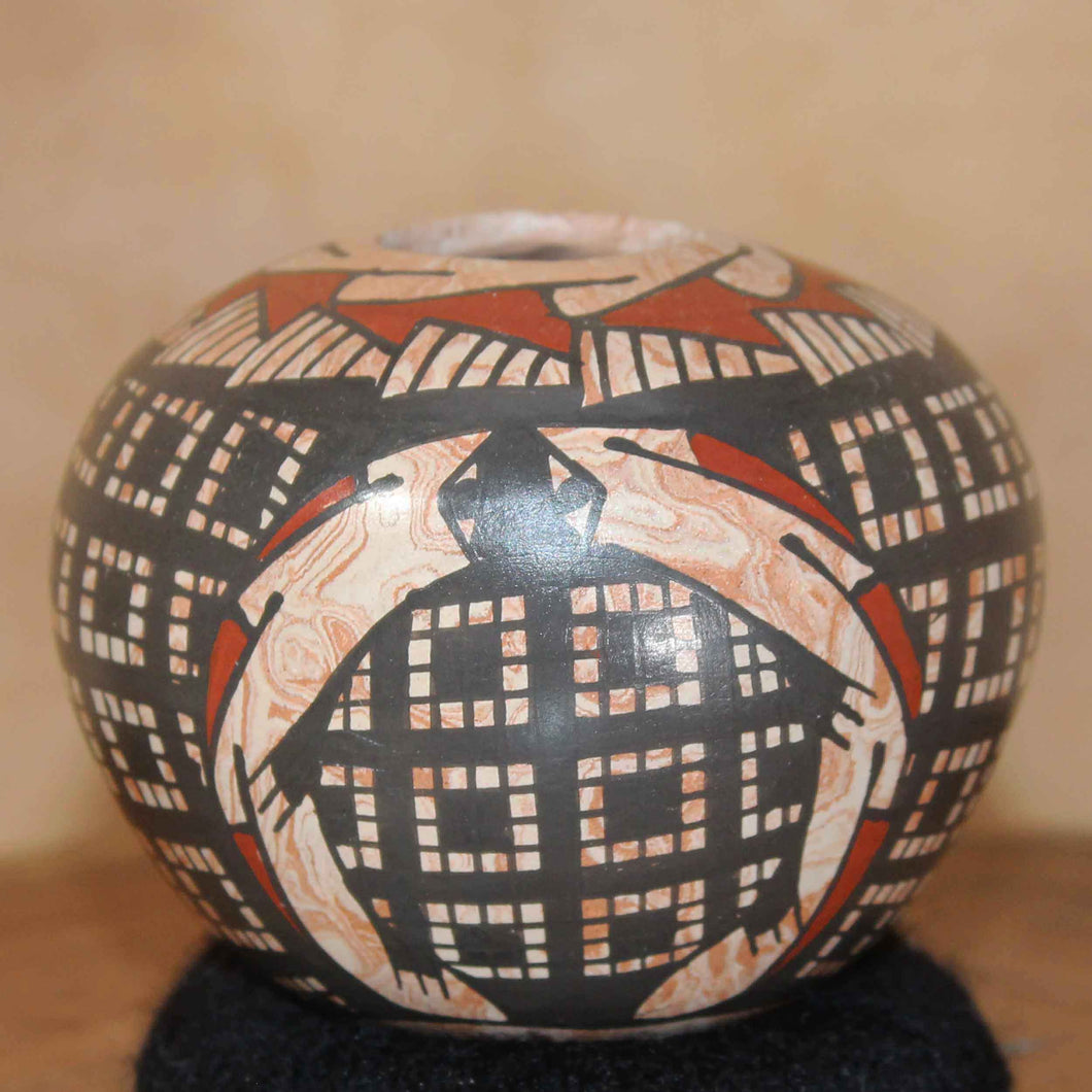 Ms. Paty Ortiz - Mixed Media Pot - Mata Ortiz Pottery