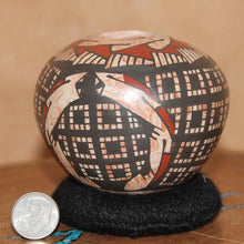 Load image into Gallery viewer, Ms. Paty Ortiz - Mixed Media Pot - Mata Ortiz Pottery
