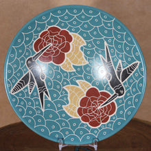 Load image into Gallery viewer, Señor Vidal Corona - Blue Display Dish - Mata Ortiz Pottery
