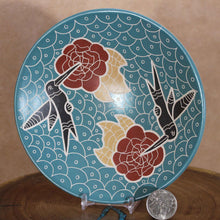 Load image into Gallery viewer, Señor Vidal Corona - Blue Display Dish - Mata Ortiz Pottery
