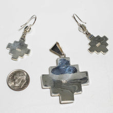 Load image into Gallery viewer, Sacred Peruvian Cross - Azure Blue Lapis Pendant &amp; Earring Set - Urin Huanca
