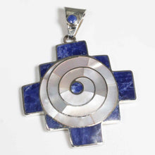 Load image into Gallery viewer, Sacred Peruvian Pendant Cross - Azure Blue Lapis - Urin Huanca
