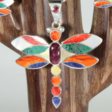 Load image into Gallery viewer, Earrings &amp; Pendant Dragonfly Set - Full Spectrum of Color - Urin Huanca
