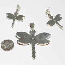 Load image into Gallery viewer, Earrings &amp; Pendant Dragonfly Set - Full Spectrum of Color - Urin Huanca
