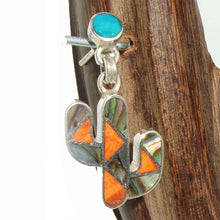 Load image into Gallery viewer, Peruvian Cactus Pendant - Spiny Oyster &amp; Abalone - Urin Huanca Co.
