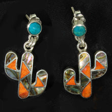 Load image into Gallery viewer, Peruvian Cactus Pendant - Spiny Oyster &amp; Abalone - Urin Huanca Co.
