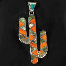 Load image into Gallery viewer, Peruvian Cactus Pendant - Spiny Oyster &amp; Abalone - Urin Huanca Co.
