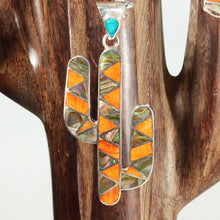 Load image into Gallery viewer, Peruvian Cactus Pendant &amp; Earrings - Spiny Oyster &amp; Abalone - Urin Huanca
