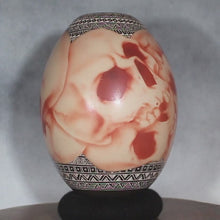 Load and play video in Gallery viewer, Airbrushed Skulls - Mata Ortiz Pottery - Rare Southwest Ochre
