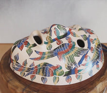 Load and play video in Gallery viewer, Video of mata ortiz pottery mask
