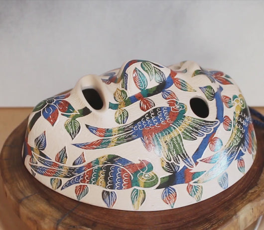Video of mata ortiz pottery mask