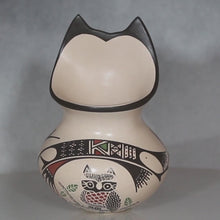 Load and play video in Gallery viewer, Video of Angela Corona Owl Figure Mata Ortiz Pottery
