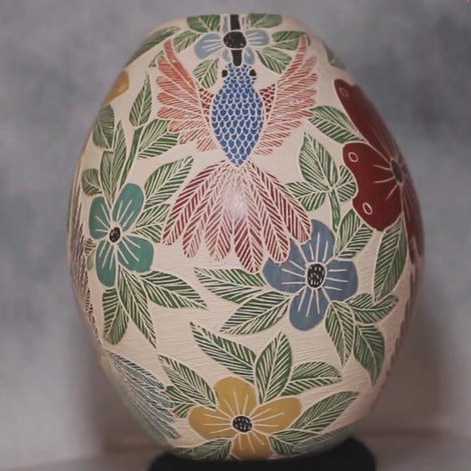 Video of mata ortiz hummingbird pottery
