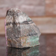 Load and play video in Gallery viewer, Video of Cobaltoan Dolomite Pink Crystal w/ Malachite
