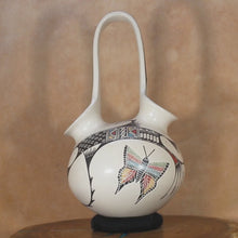 Load and play video in Gallery viewer, Angela Corona - Wedding Vase Rainbow Butterflies - Mata Ortiz Pottery
