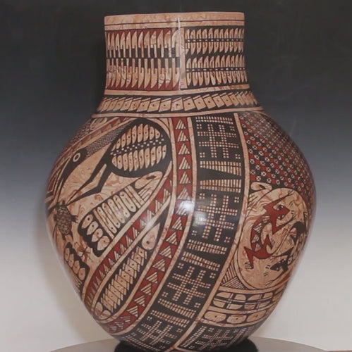 Video of Paty Ortiz Wildlife Mata Ortiz Pottery