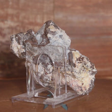 Load and play video in Gallery viewer, Soft Light Blue Dugway Geode Half Green Fluorescence
